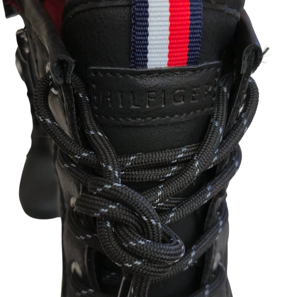 Tommy Hilfiger Women's Duck Boots Sz. 7M Waterproof, Lace-Up, Zip, Quilted Lined - Picture 8 of 13
